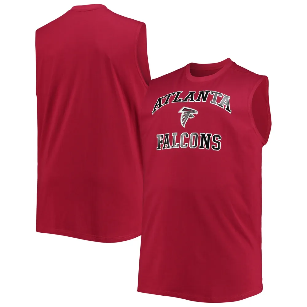 Men's '47 Black Atlanta Falcons Winger Franklin Tank Top