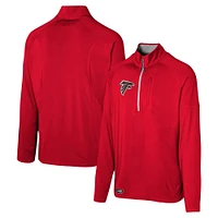 Men's Red Atlanta Falcons Grind Iron Quarter-Zip Top