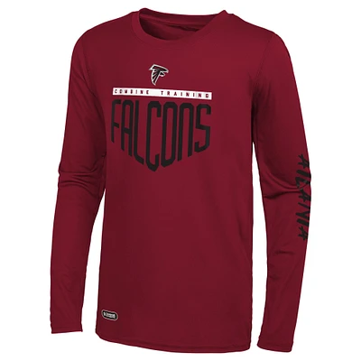 T-shirt à manches longues Impact Atlanta Falcons rouge pour homme