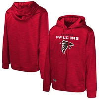 Sweat à capuche en polaire rouge Atlanta Falcons Streak pour homme