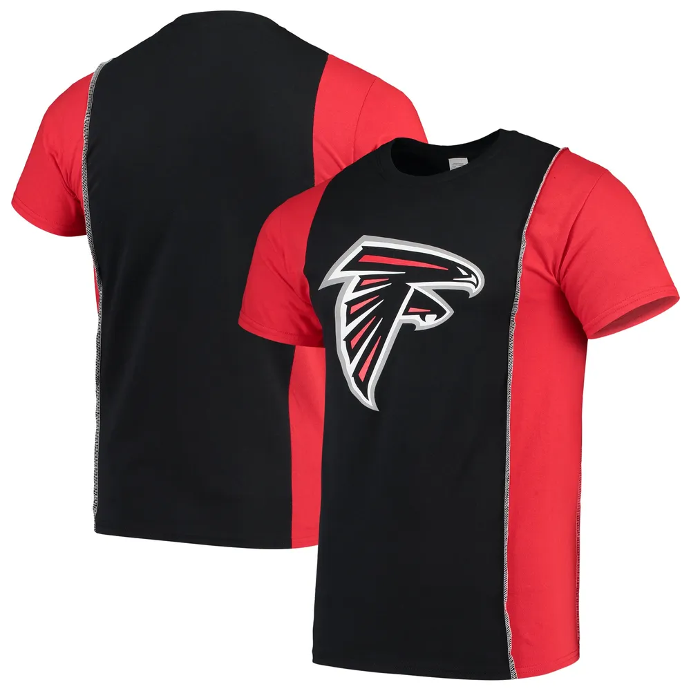 Refried Apparel Men's Refried Apparel Black/Red Atlanta Falcons Sustainable  Upcycled Split T-Shirt