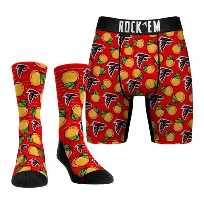 Atlanta Falcons Rock Em Socks Local Food Underwear and Crew Combo Pack