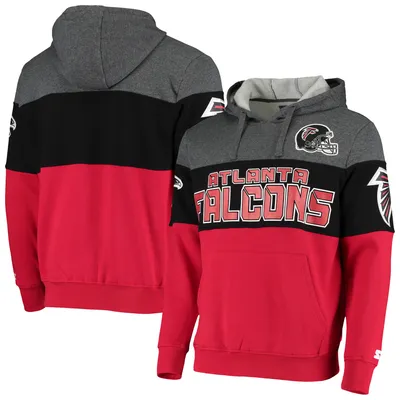 Men's Starter Heathered Gray/Black Arizona Cardinals Extreme Fireballer  Pullover Hoodie