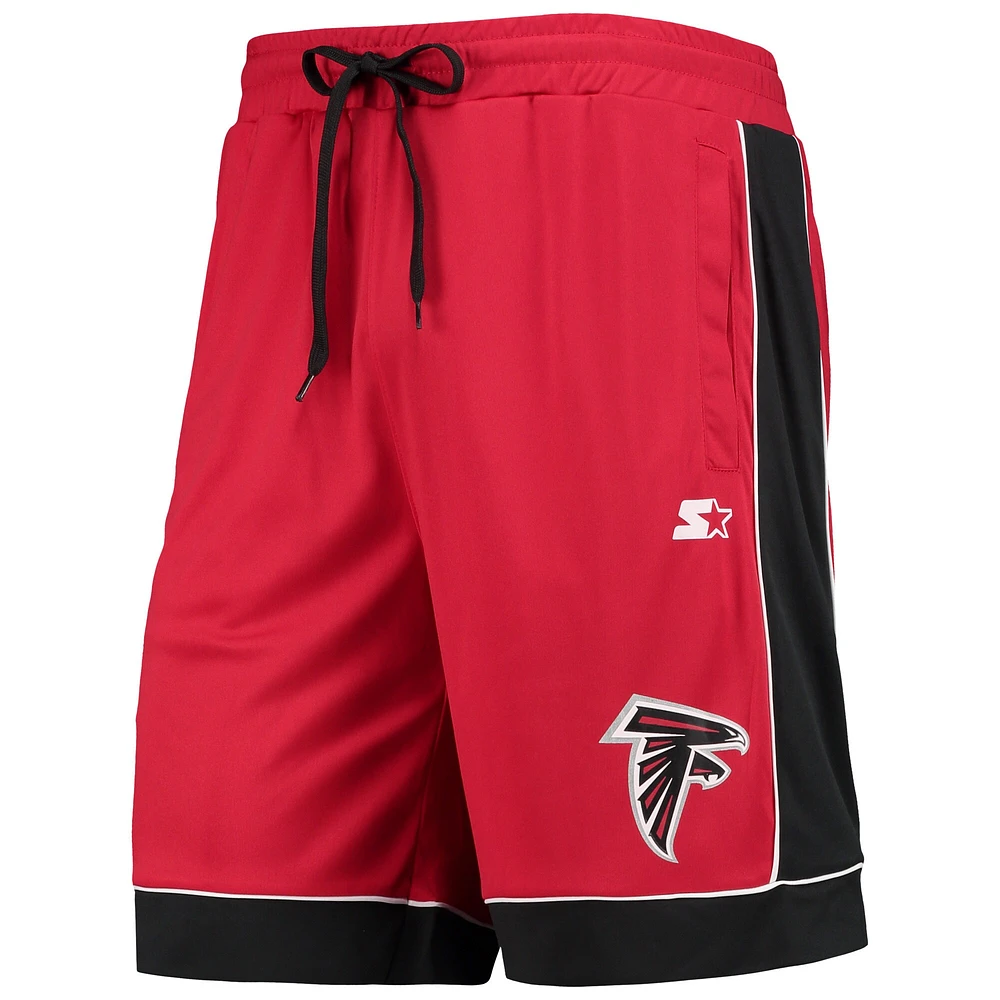 Short à la mode préféré des fans Falcons d'Atlanta Starter rouge/noir pour homme