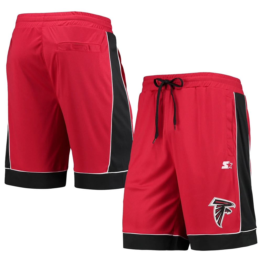 Short à la mode préféré des fans Falcons d'Atlanta Starter rouge/noir pour homme