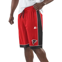 Short de mode préféré des fans Atlanta Falcons Starter rouge/noir pour hommes