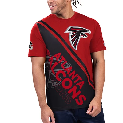 T-shirt graphique Starter rouge/noir des Atlanta Falcons Finish Line Extreme pour hommes