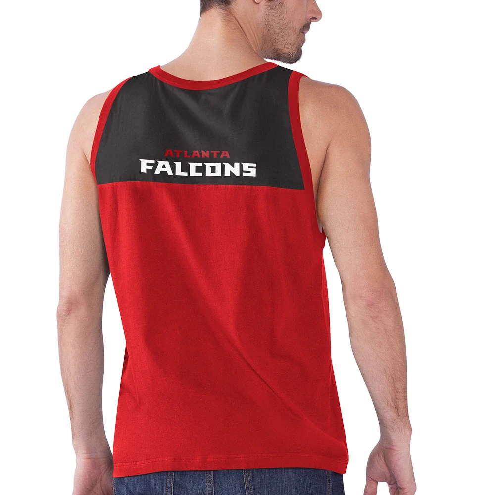 Débardeur mode pour homme Starter Red/Black Atlanta Falcons Logo Touchdown