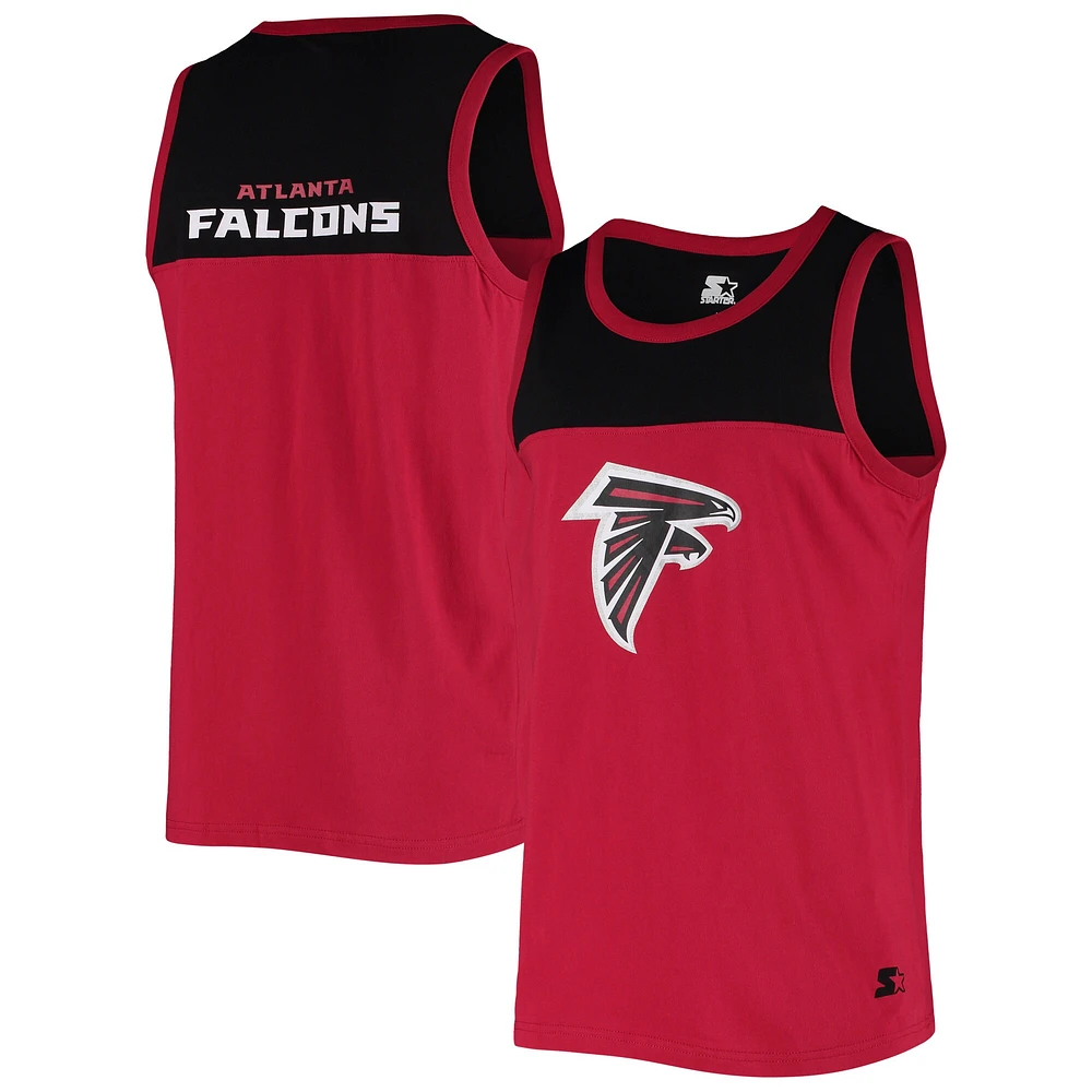 Débardeur mode pour homme Starter Red/Black Atlanta Falcons Team Touchdown