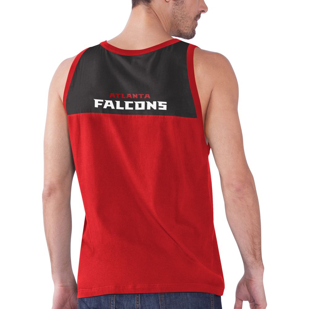 Men's Starter Red/Black Atlanta Falcons Touchdown Fashion - Tank Top