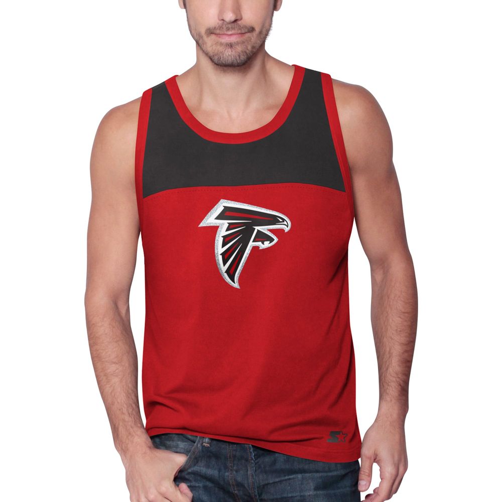 Men's Starter Red/Black Atlanta Falcons Touchdown Fashion - Tank Top