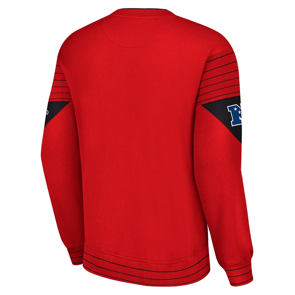 Sweat-shirt à capuche Starter Red Atlanta Falcons Face-Off pour hommes