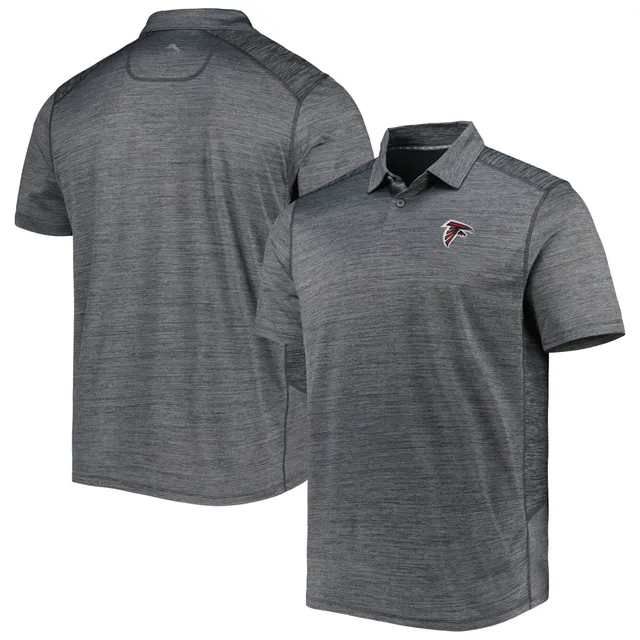 Men's Tommy Bahama Charcoal Cleveland Browns Delray Frond IslandZone Polo