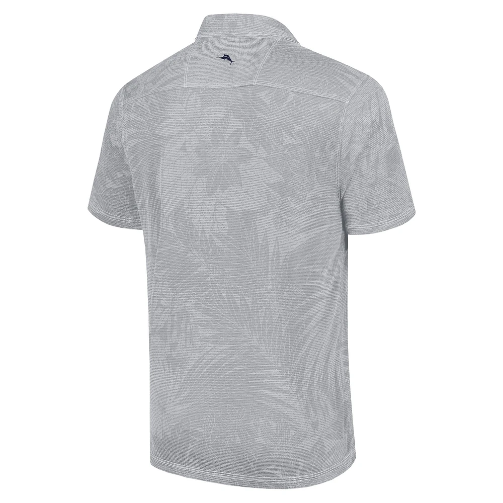 Polo Tommy Bahama gris Atlanta Falcons Sport Santiago Paradise pour hommes