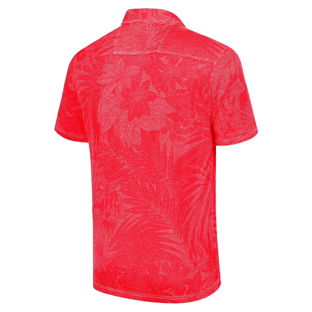 Men's Tommy Bahama Red Atlanta Falcons Sport Santiago Paradise Polo