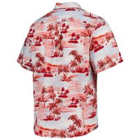 Men's Tommy Bahama Red Atlanta Falcons Sport Tropical Horizons Button-Up Shirt