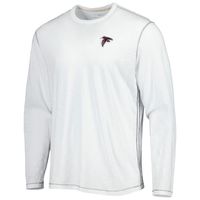 Men's Tommy Bahama White Atlanta Falcons Laces Out Billboard Long Sleeve T-Shirt