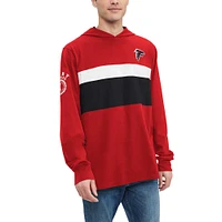 T-shirt à capuche manches longues Tommy Hilfiger rouge Atlanta Falcons Morgan pour hommes