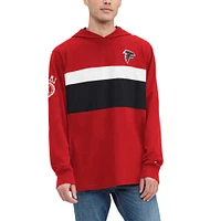 T-shirt à capuche manches longues Tommy Hilfiger rouge Atlanta Falcons Morgan pour hommes