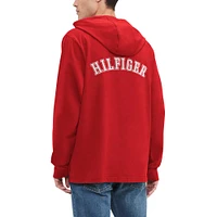 Men's Tommy Hilfiger  Red Atlanta Falcons Morgan Long Sleeve Hoodie T-Shirt