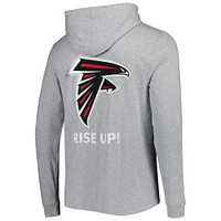 Men's Vineyard Vines Heathered Gray Atlanta Falcons Local Long Sleeve Hoodie T-Shirt