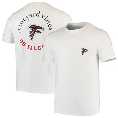 Atlanta Falcons Vineyard Vines Circle Logo T-Shirt - White