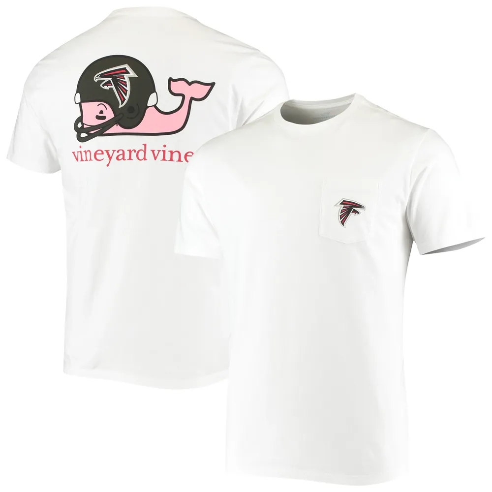 Lids Atlanta Falcons Vineyard Vines Team Whale Helmet T-Shirt - White