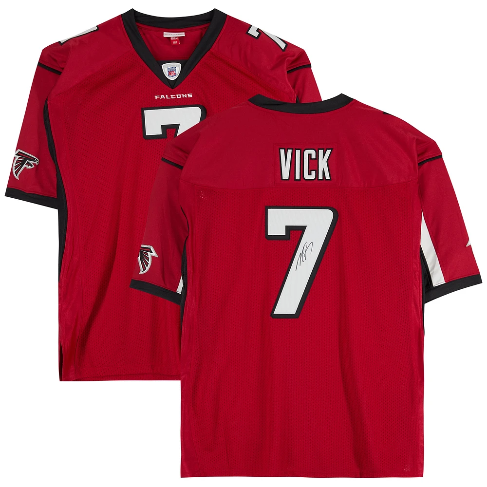 Michael Vick Atlanta Falcons Autographed Mitchell & Ness Red Authentic Jersey
