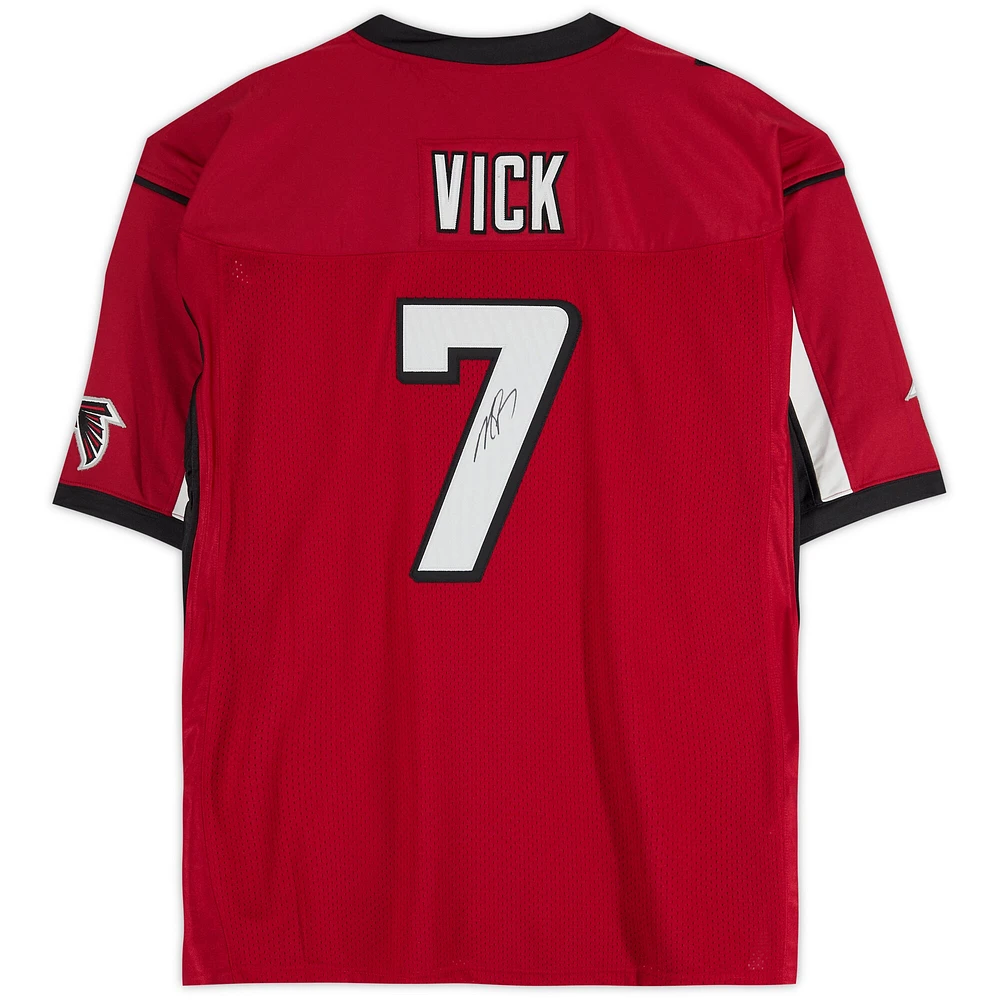 Michael Vick Atlanta Falcons Autographed Mitchell & Ness Red Authentic Jersey