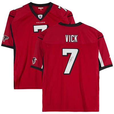 Michael Vick Atlanta Falcons Autographed Mitchell & Ness Red Authentic Jersey