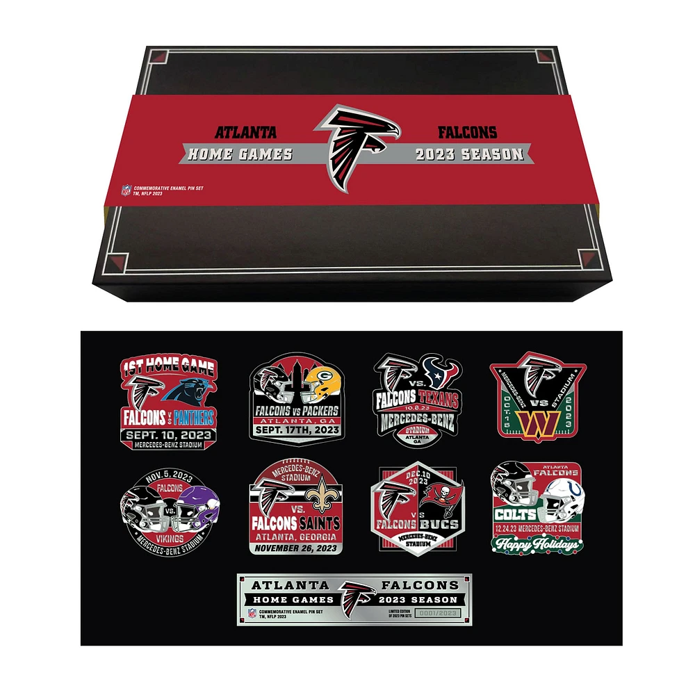 Ensemble de collection de pin MOJO Atlanta Falcons 2023 Game Day