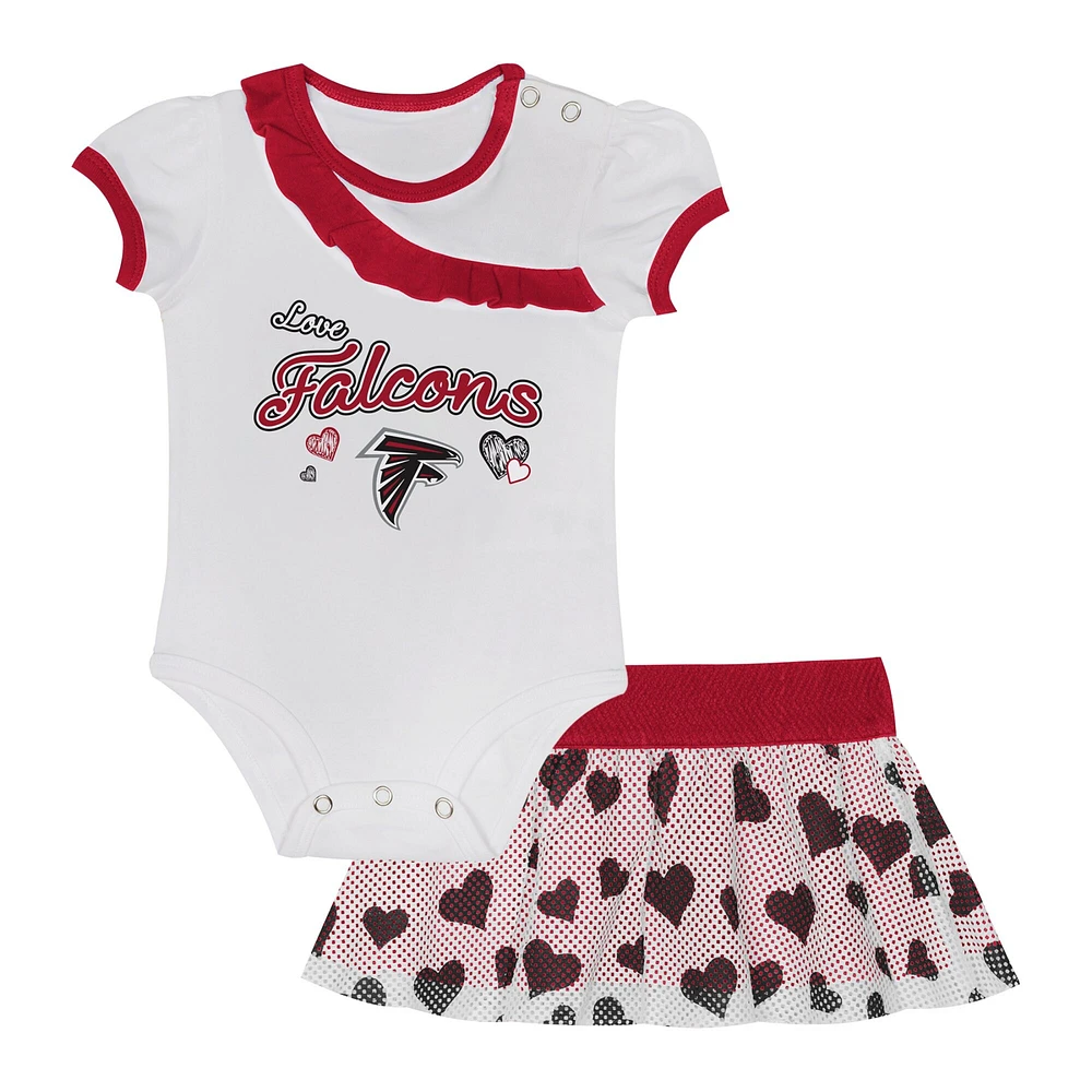 Newborn & Infant Atlanta Falcons Love My Team Bodysuit Skirt Set