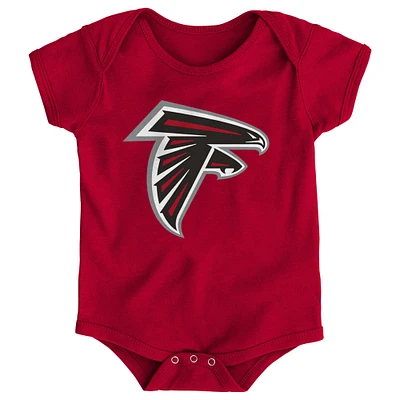 Body rouge avec logo de l'équipe des Falcons d'Atlanta pour nouveau-né et bébé