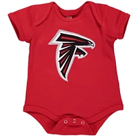 Body nouveau-né rouge avec logo de l'équipe Atlanta Falcons