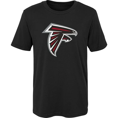 T-shirt noir préscolaire Atlanta Falcons avec logo primaire