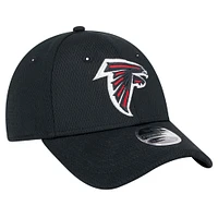 Casquette ajustable New Era noire Atlanta Falcons Main 9FORTY pour enfants d'âge préscolaire