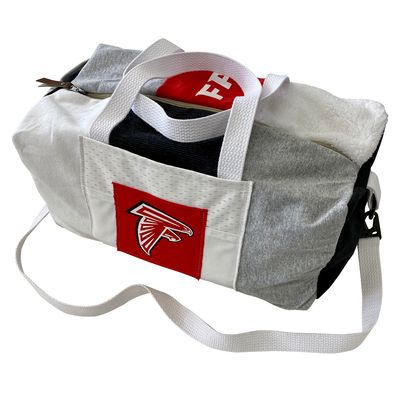 Refried Apparel Atlanta Falcons Sustainable Upcycled Duffle Bag