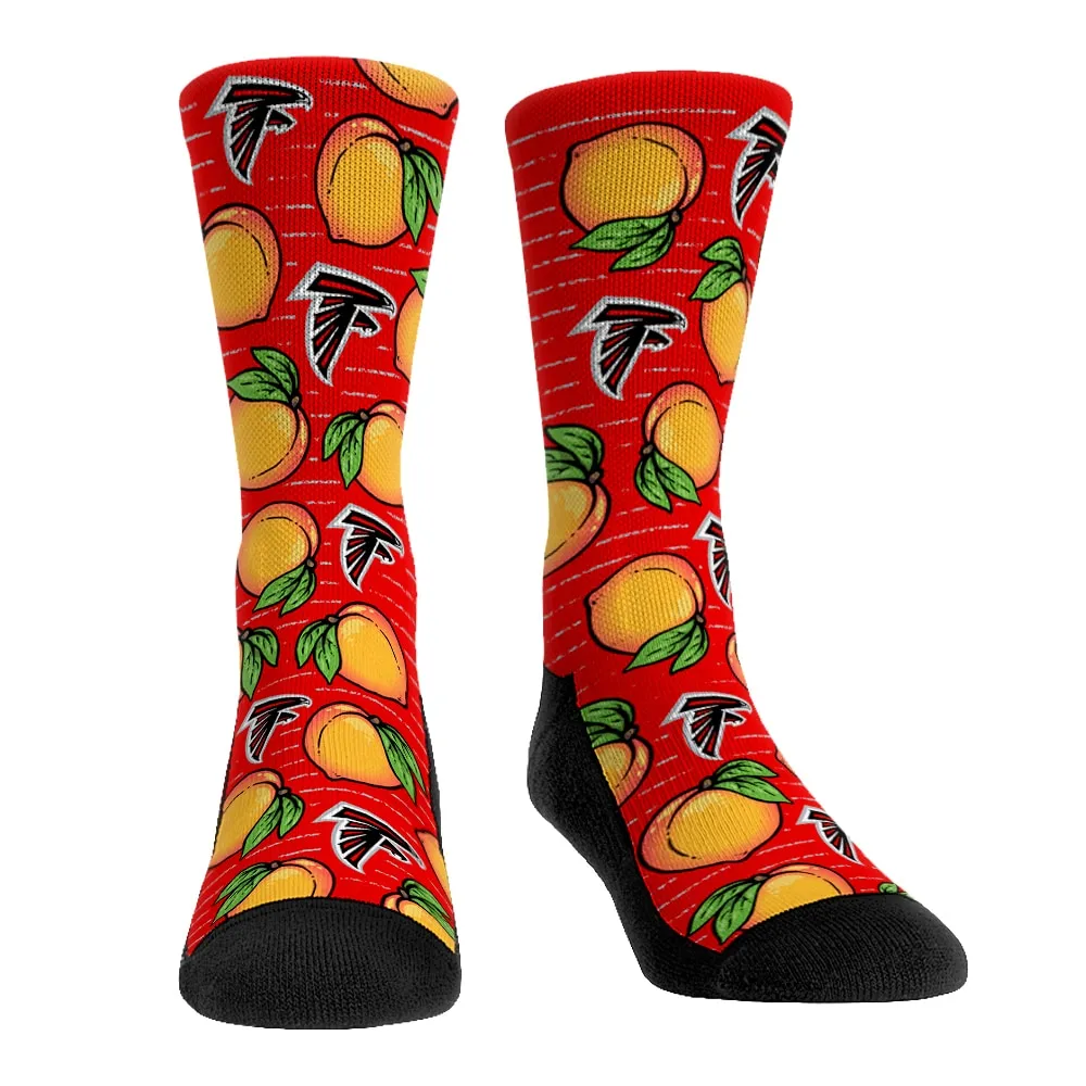 Atlanta Falcons Rock Em Socks Localized Food Crew Socks