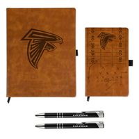 Sparo Atlanta Falcons Laser-Engraved Notepad & Pen Gift Set