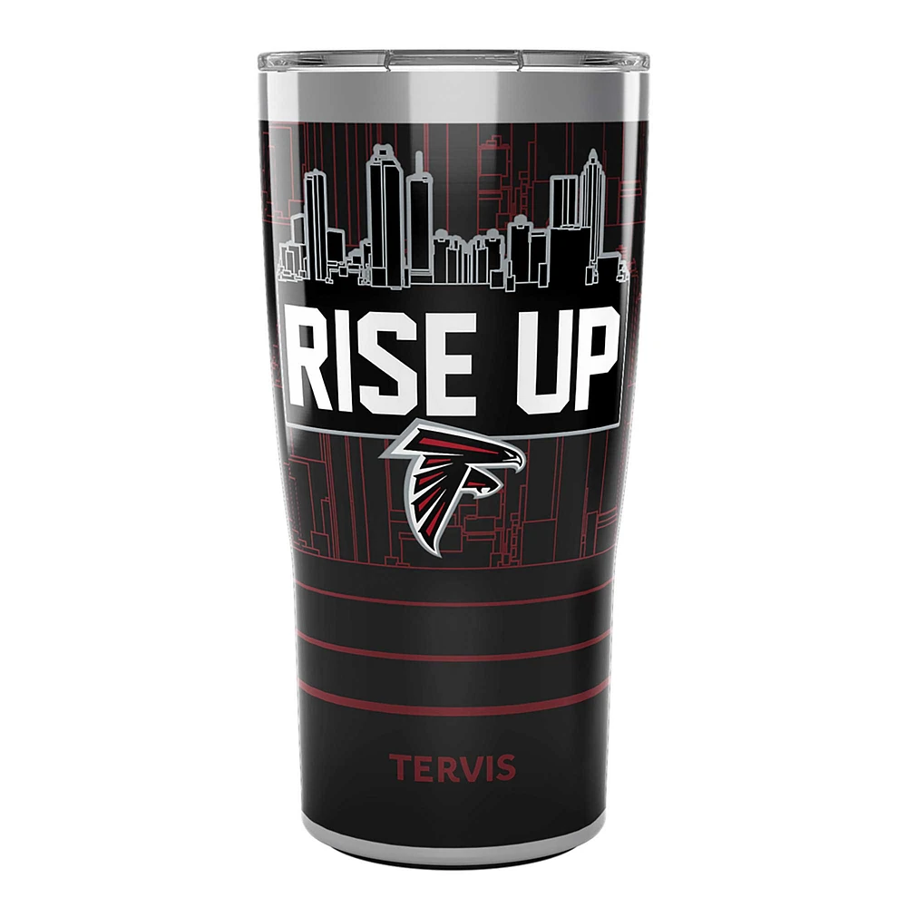 Tervis Atlanta Falcons 20oz. Gobelet en acier inoxydable à couvercle coulissant Rise Up