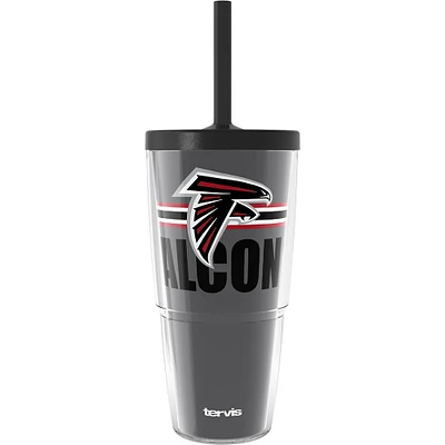 Gobelet classique Tervis Atlanta Falcons de 24 oz avec couvercle à paille Go the Distance