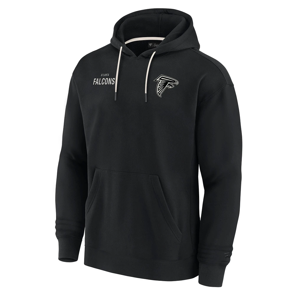 Unisex Fanatics Black Atlanta Falcons Elements Super Soft Fleece Pullover Hoodie