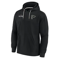 Sweat à capuche unisexe Fanatics Black Atlanta Falcons Elements en polaire super douce