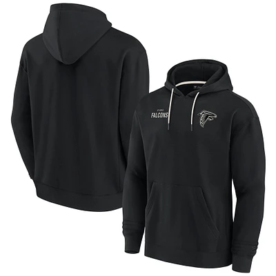 Sweat à capuche unisexe Fanatics Black Atlanta Falcons Elements en polaire super douce