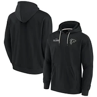 Sweat à capuche unisexe Fanatics Black Atlanta Falcons Elements en polaire super douce