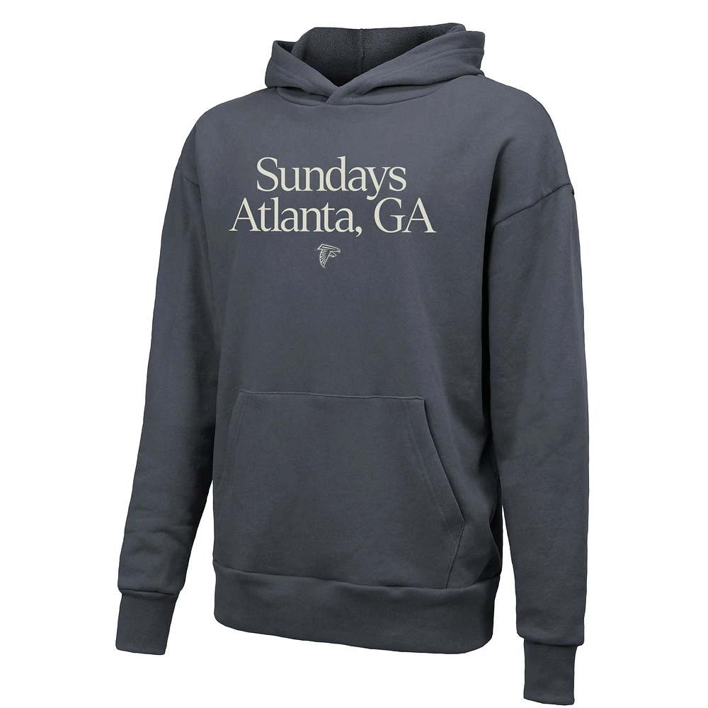 Sweat à capuche unisexe Majestic Threads gris Atlanta Falcons Sundays