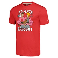 Unisex NFL x Homage Beavis and Butt-Head Red Atlanta Falcons Tri-Blend T-Shirt