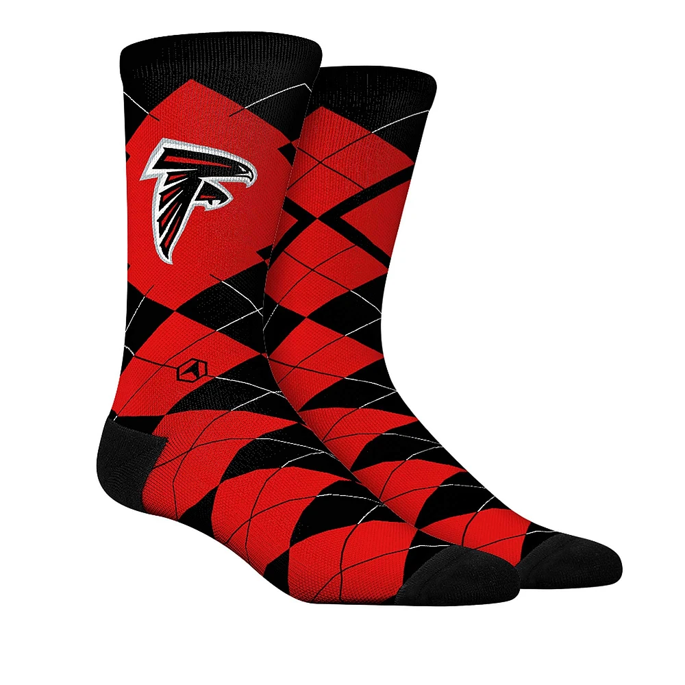 Unisex Rock Em Socks  Atlanta Falcons Argyle Knitted Dress Socks