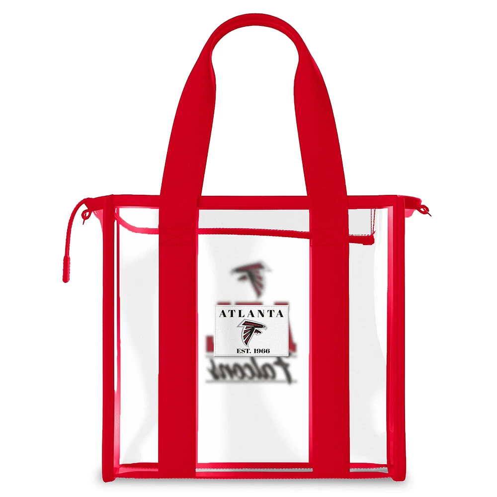 WEAR by Erin Andrews Atlanta Falcons Stadium Tote Bag with Team Color Trim