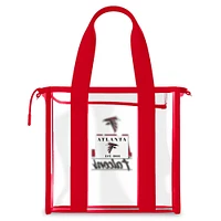 WEAR by Erin Andrews Atlanta Falcons Stadium Tote Bag with Team Color Trim